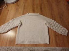 Alessia Pacini Pullover, Naturweiß, Gr. M/L, Neu