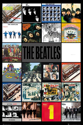 The beatles music poster - the,
