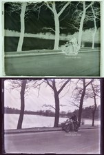 Seltenes Foto Glasnegativ - Motorrad Ardie RBK 500 ? & Beiwagen - Orig. um 1931