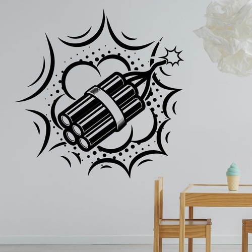 Boom wandsticker comic - wandsticker,