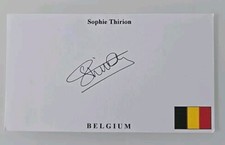 SOPHIE THIRION AUTOGRAMM SIGNIERT AUTOGRAPH SIGNED ORGINAL KARTE
