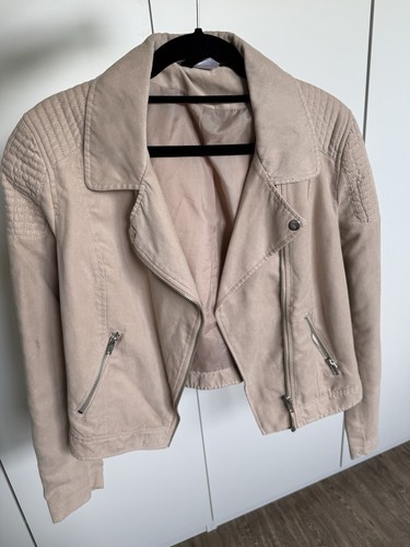 Beige lederjacke l - beige,