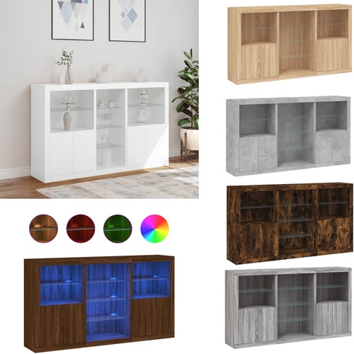 Kommode sideboard mit led holz - mit,