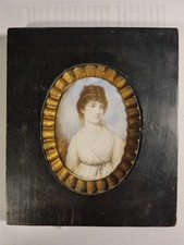 Biedermeier Miniatur Bildnis