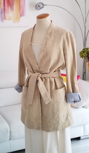 Zara baumwolle leinen mix - zara, long