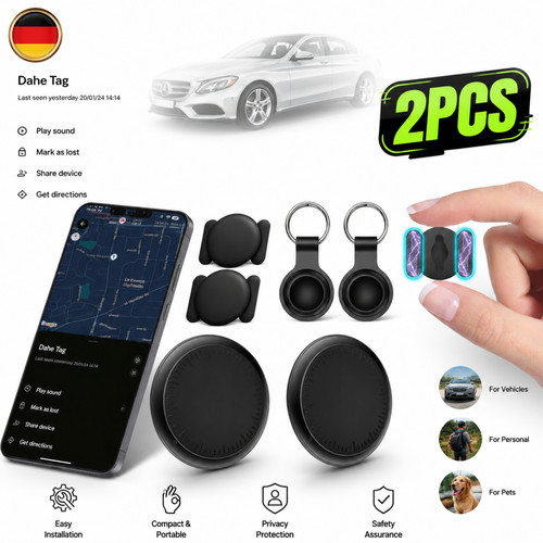 2er set gps tracker - gps, rund