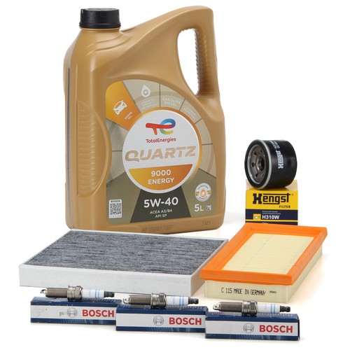 Filterset total motoröl - +, 5l