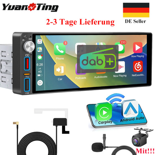 Autoradio 1din mit - 6.9, zoll