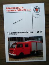 Tragkraftspritzenfahrzeug TSF-W auf Fahrgestell VW LT 50 Brandschutz Görlitz 