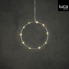 LED Dekoring 20cm Metall