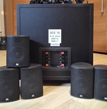 JBL 5.1 AUDIO BOXEN SET  SCS 75 SUBWOOFER  80W u. 5 Lautsprecher JBL75 SAT a 50W
