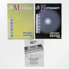 Bontempi PM 68 Bedienungs-Handbuch Anleitung + Musik Methode + Notenheft