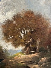 Ölgemälde lesender Mönch am