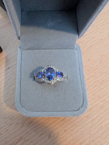 Gold ring 585 mit - mit, tansaniten