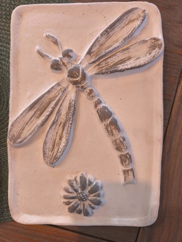 Terracotta wandrelief platte - terracotta,