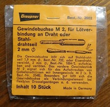 Graupner 3602 Gewindebuchse M2