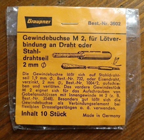 Graupner 3602 gewindebuchse - 3602, m2