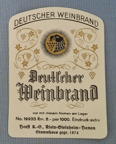 Altes schnapsetikett - altes,