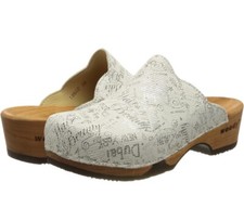 Woody Damen Emma Clog, Fell Mix, 8 UK bequemer Halt deutsche Herstellung