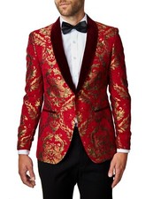 Herren gold brokat paisley - herren,