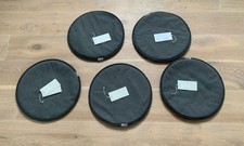 5x Sitzkissen, Stuhlkissen, Vitra Seat Dots, Design Sierragrau/nero