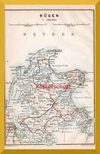 Rügen +original Landkarte von