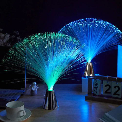 LED-Glasfaser-Lampe