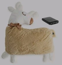 MONT CHALET Heiz-Kuscheltier Rentier Mikrofaser Fellimitat inkl. Powerbank