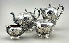 Egoiste Kaffee Tee Service 950er Silber Mokka Kanne Teekanne Frankreich (111)