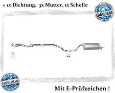 Auspuffanlage ab Kat Opel