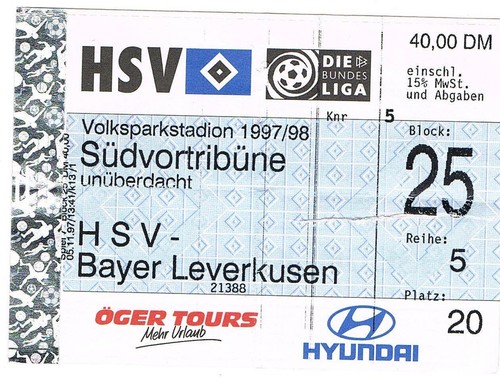 Ticket hsv gegen bayer - hsv,