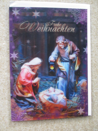 Weihnachtskarte christkind - §d,