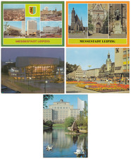 5 DDR Ansichtskarten /