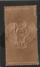 Goldbarren 4 Geflügerter Scarabäus , £8,00 Staffa Scotland  1/100 Oz  958er Gold