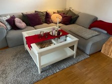 IKEA Liatorp Couchtisch Weiß mit Schublade und Glasscheibe