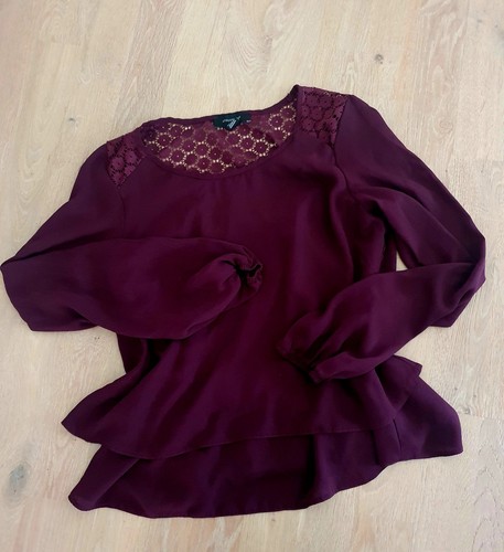 Bluse mit spitze hinten - mit,