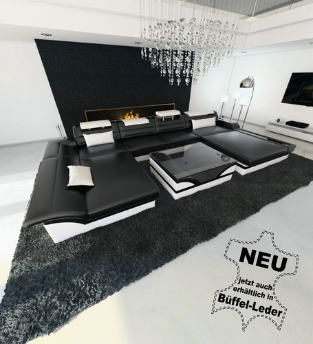 Sofa ledersofa wohnlandschaft - ledersofa,