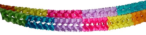 Bunte papiergirlande girlande - bunte,