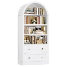 Gewölbter Bücherregal mit 2