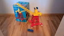 Kran Turmdrehkran Portalkran CO-MA GRU PORTUALE Spielzeug 80er Jahre Italien 