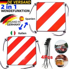 2in1 Warntafel für Italien Spanien Portugal 50 x50 CM Reflektierendes Warnschild