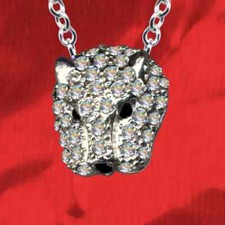 I Leopard Pendant + Chain I