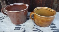 2 x alter Milchkrug Tonhafen