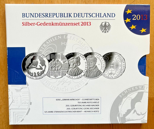 Silber gedenkmünzensatz brd - silber-gedenkmünzensatz,