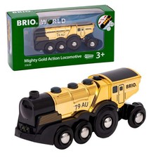 BRIO Goldene Batterielok mit Licht und Sound 63363000