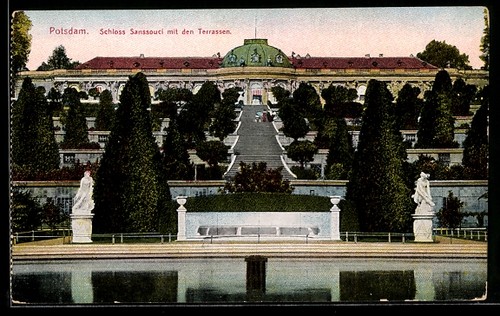 Potsdam schloß sanssouci - schloß, mit