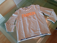 Conleys Blue Shirt Sweatshirt Gr. 38 Weiss Blau gestreift