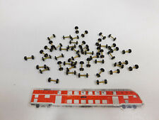 50x H0/DC Radsatz mit Messing-Achse und Kunststoff-Scheibenräder,NEUW #CL229-0,5