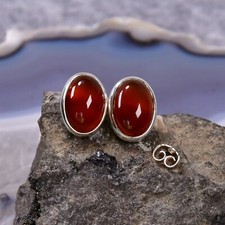 Karneol Ohrring, 925er Silber