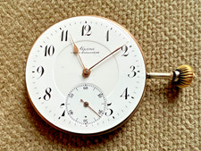 Antikes Alpina Savonette Taschenuhrwerk Ankerhemmung - 45 mm Schweiz ca. 1930